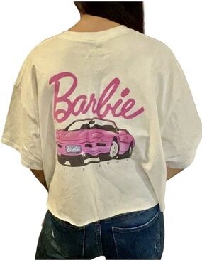 NWT Official Barbie TShirt “let’s roll”